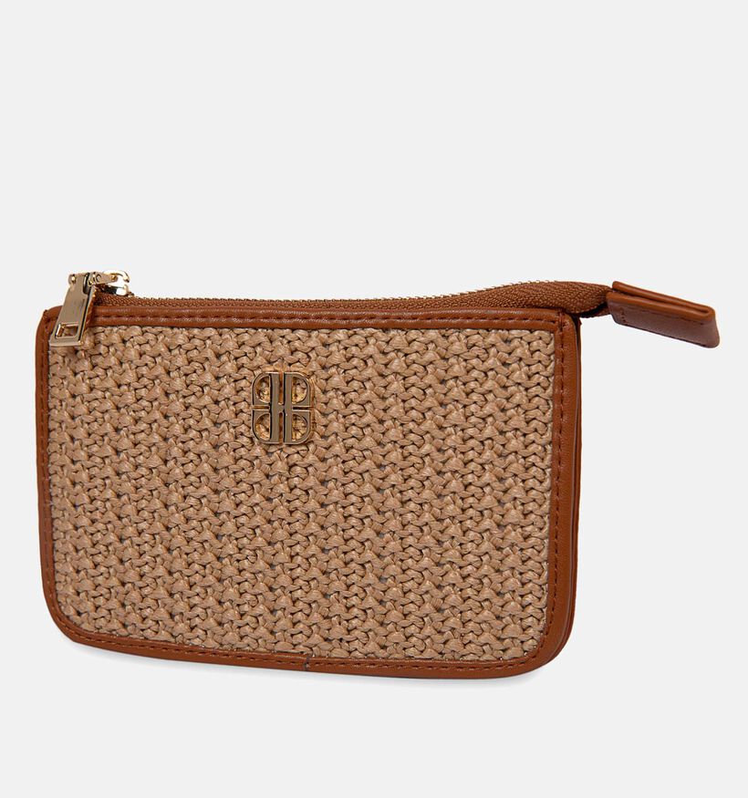 Laurent David Celine Porte-monnaie zippé en Cognac pour femmes (358030)