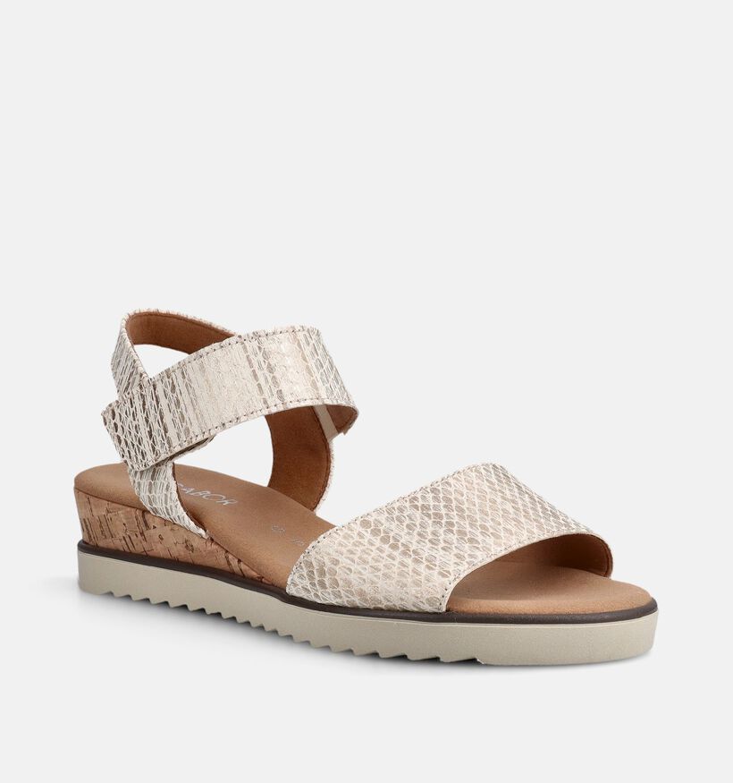 Gabor Gouden Sandalen met Sleehak voor dames (371168)
