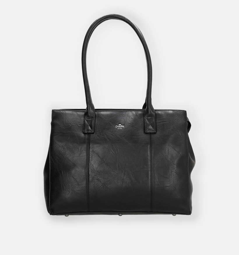 Charm Zwarte Shopper Met Rits voor dames (333123)