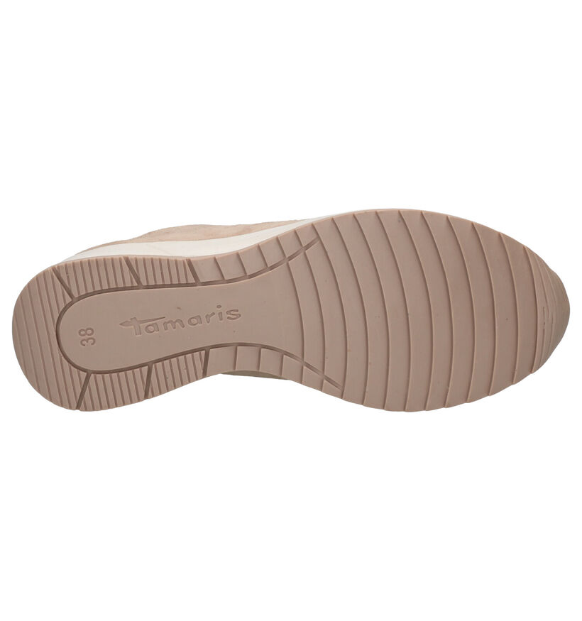 Tamaris Chaussures à lacets en Beige foncé en daim (269801)