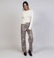 Vero Moda Tessa Snake Pantalon L32 en Beige pour femmes (365683)