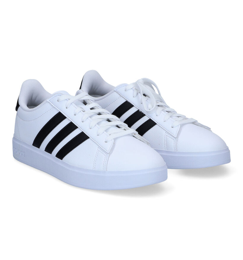 adidas Grand Court 2.0 Witte Sneakers voor jongens, heren (350086) - geschikt voor steunzolen