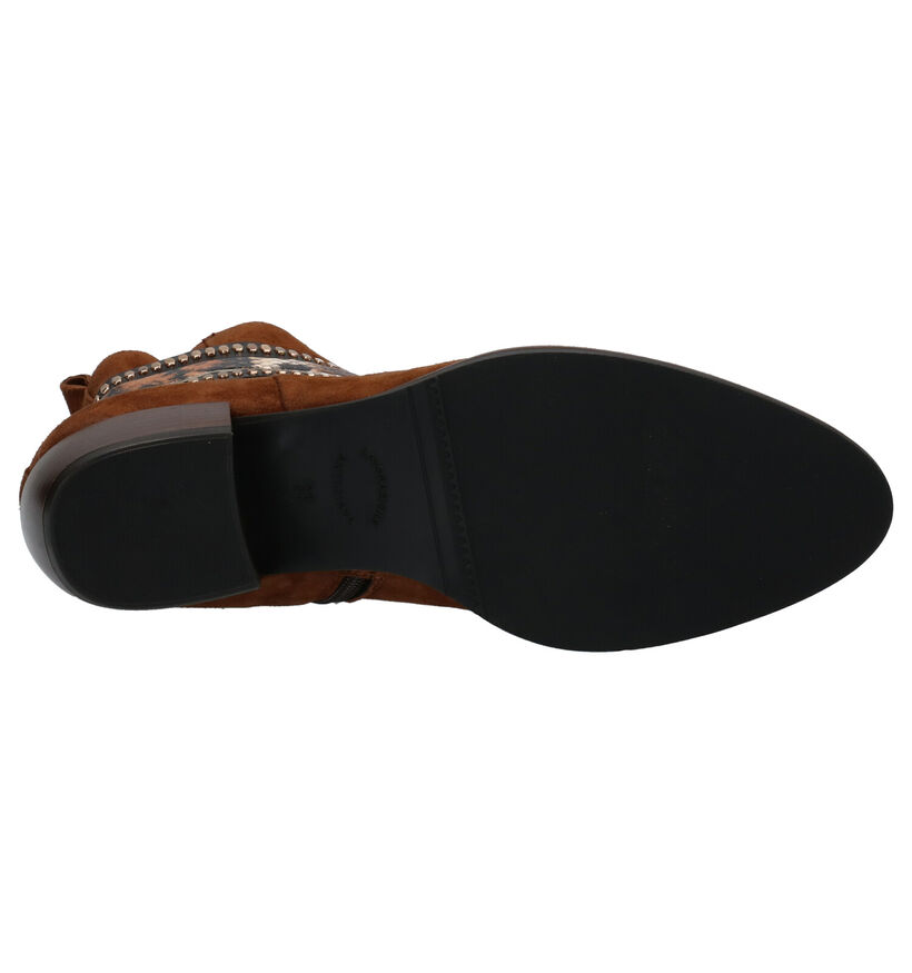 Maripé Cognac Enkellaarzen in daim (259435)