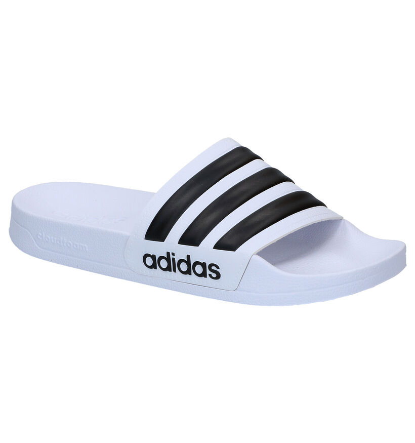 adidas Adilette Witte Badslippers in kunststof (290835)