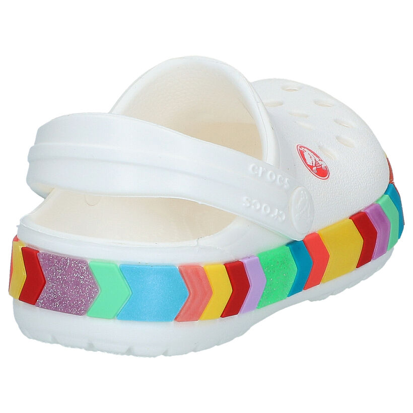 Crocs Chevron Beaded Clog Sandales en Blanc pour filles (289805)