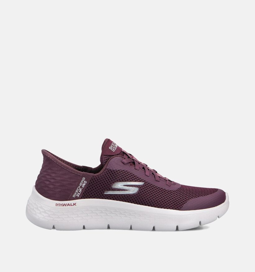 Skechers GO WALK FLEX ENTRY Baskets en basses en Bordeaux pour femmes (360903)