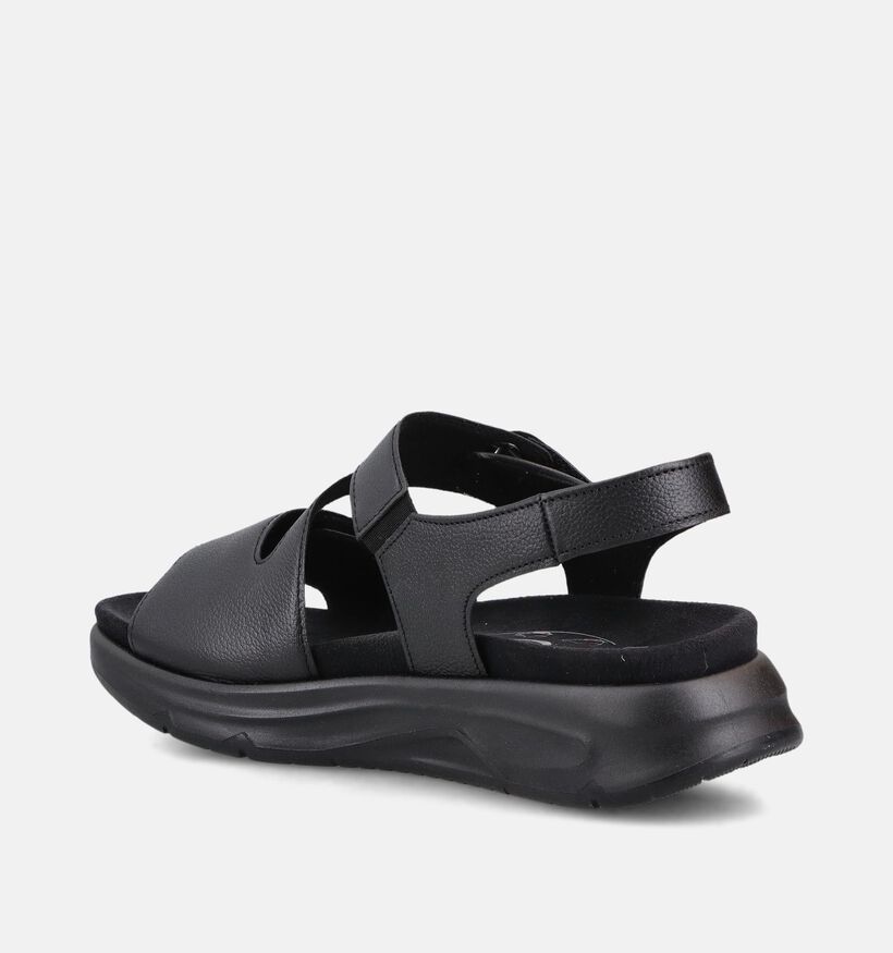 Gabor Rollingsoft Zwarte Sandalen voor dames (371105) - geschikt voor steunzolen
