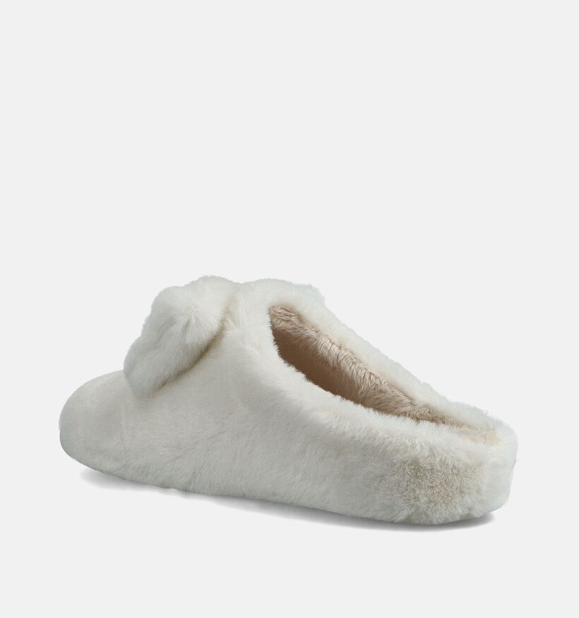 Scapa Pantoufles en Ecru pour femmes (364023) - pour semelles orthopédiques