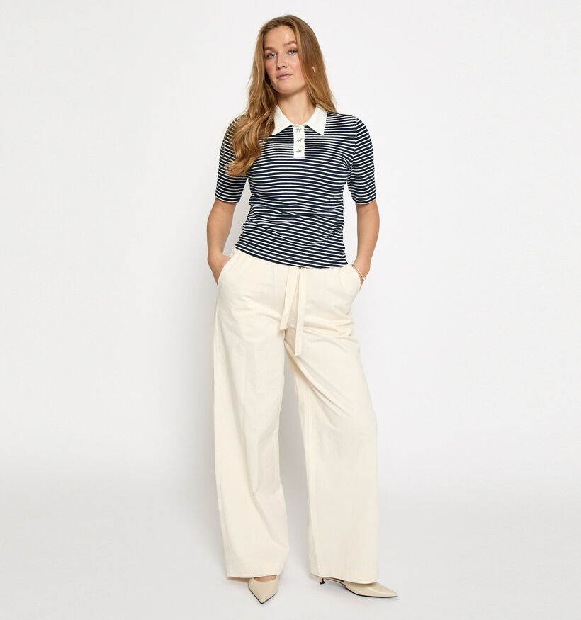 Minus Malle Donkerblauwe Polo T-shirt voor dames (371810)