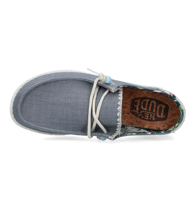 HEYDUDE Wendy Natural Loafers en Bleu pour femmes (324436) - pour semelles orthopédiques