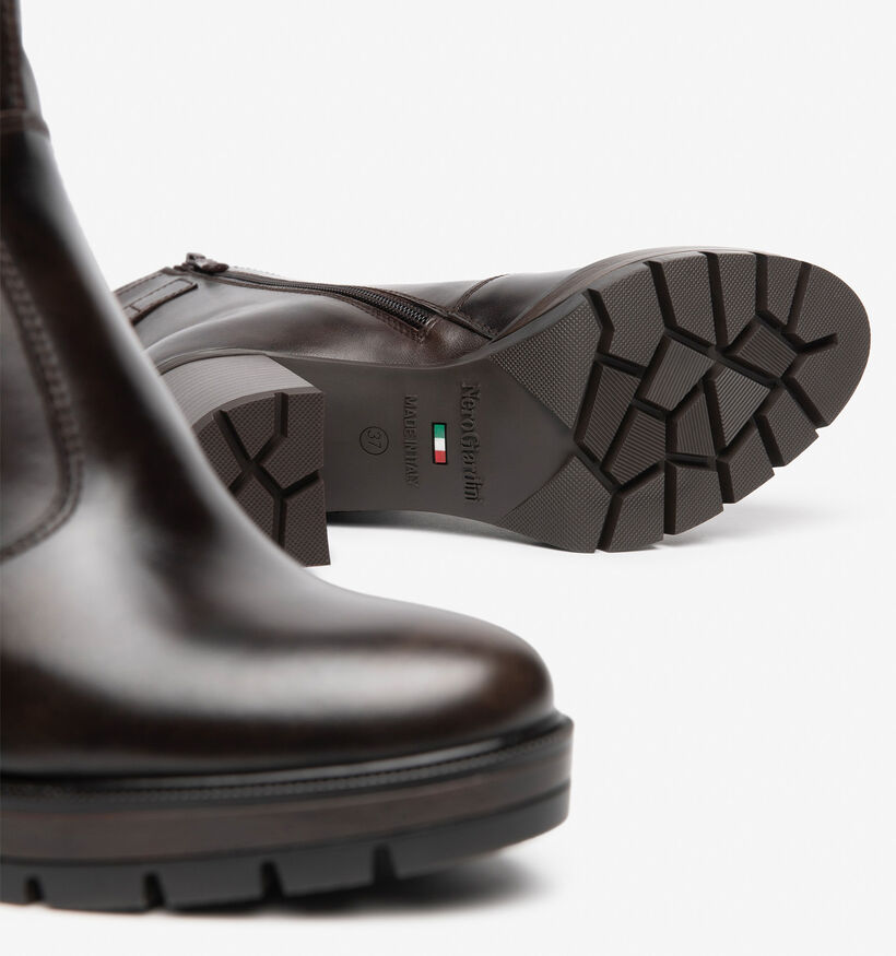 NeroGiardini Bottines en Brun fonc&eacute; pour femmes (379448)