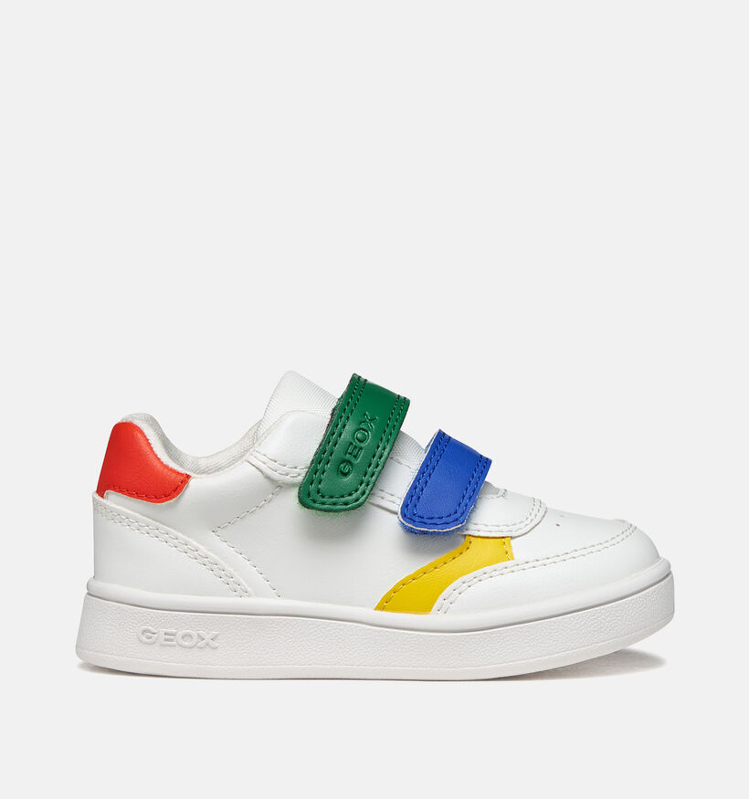 Geox Eclyper Witte Velcroschoenen voor jongens (368422) - geschikt voor steunzolen