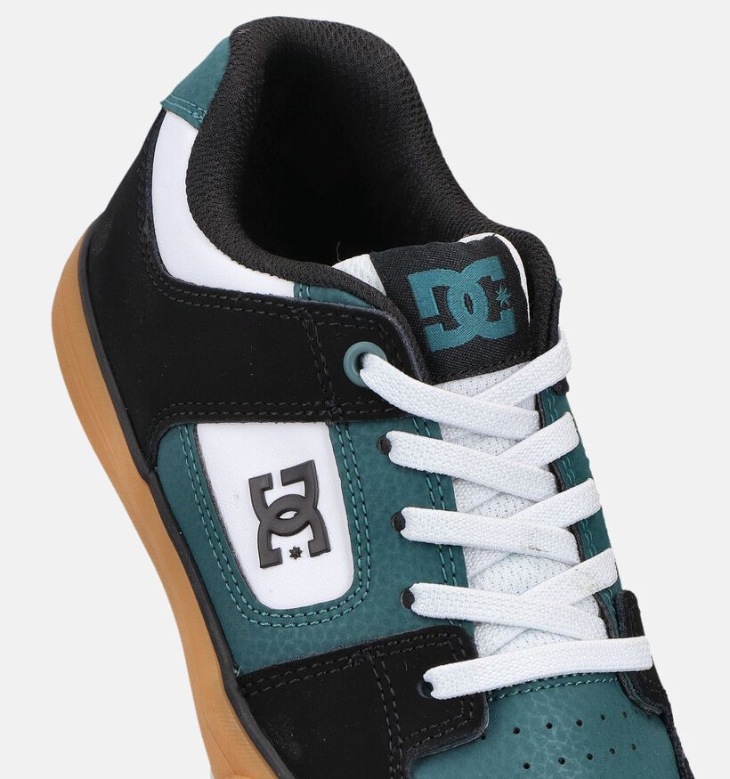 DC Shoes Pure Elastic Baskets en Vert/Noir pour filles, gar&ccedil;ons (368722) - pour semelles orthop&eacute;diques