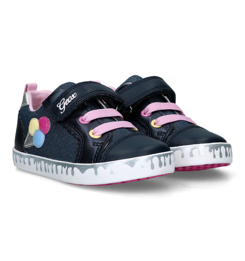 Geox Kilwi Blauwe Sneakers in stof (320638)