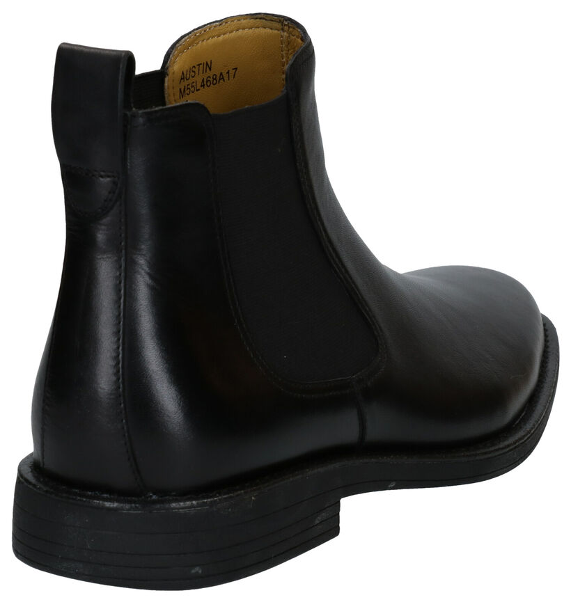 Steptronic Austin Chelsea Boots en Noir en cuir (292713)