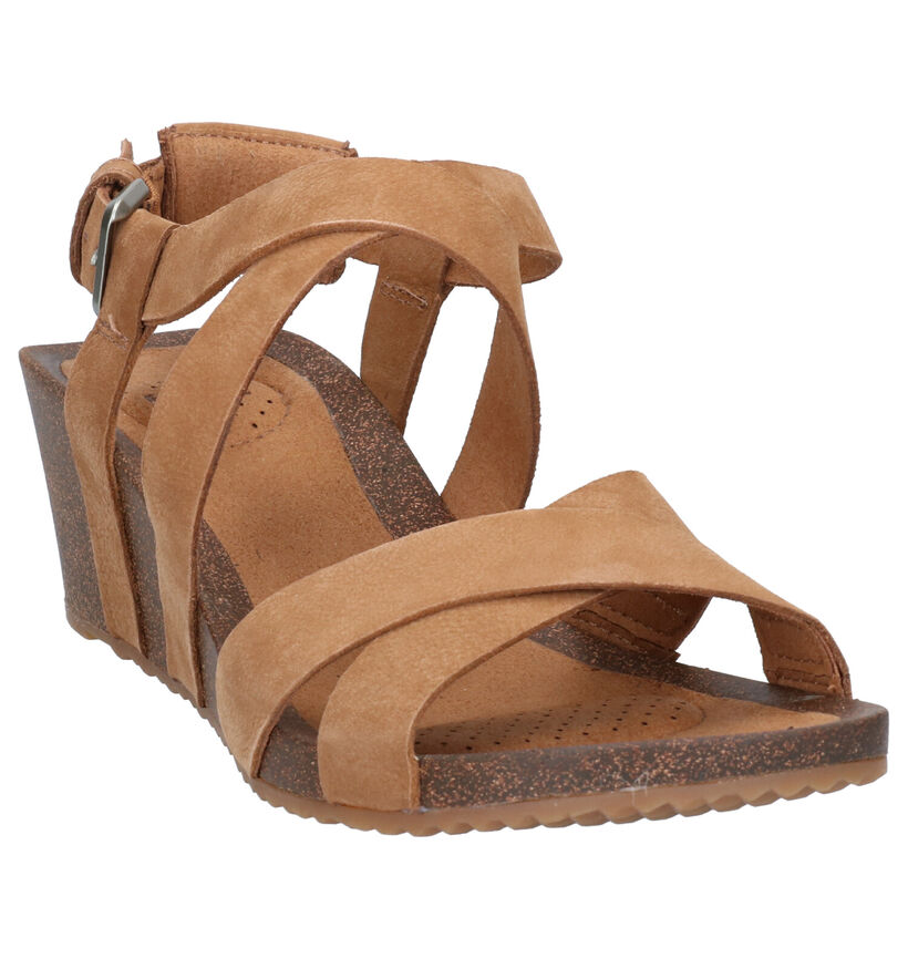 Teva Mahonia Sandales en Cognac en cuir (270641)