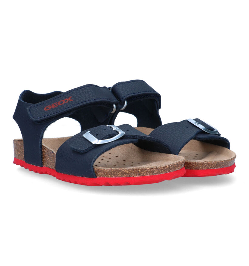 Geox Ghita Blauwe Sandalen in kunstleer (326597)