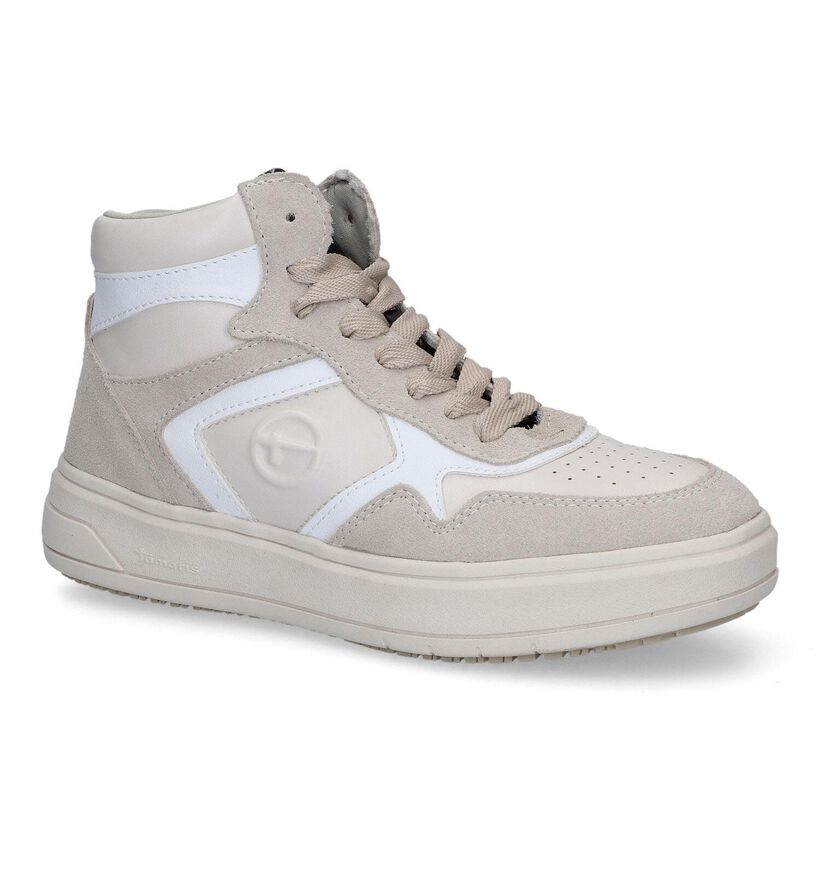 Tamaris Beige Hoge Sneakers voor dames (313194) - geschikt voor steunzolen