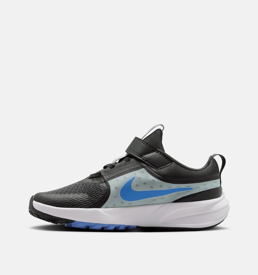 Nike Star Runner 5 Donkergrijze/Blauwe Sneakers voor jongens (373414)