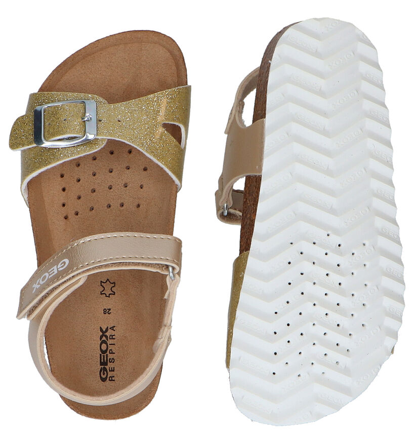 Geox Adriel Sandales en Or en simili cuir (286955)