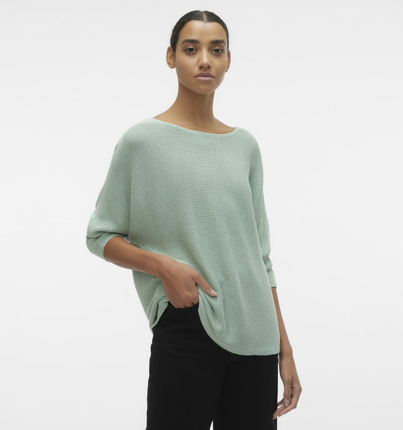 Vero Moda Nora Pull en Vert pour femmes (345591)