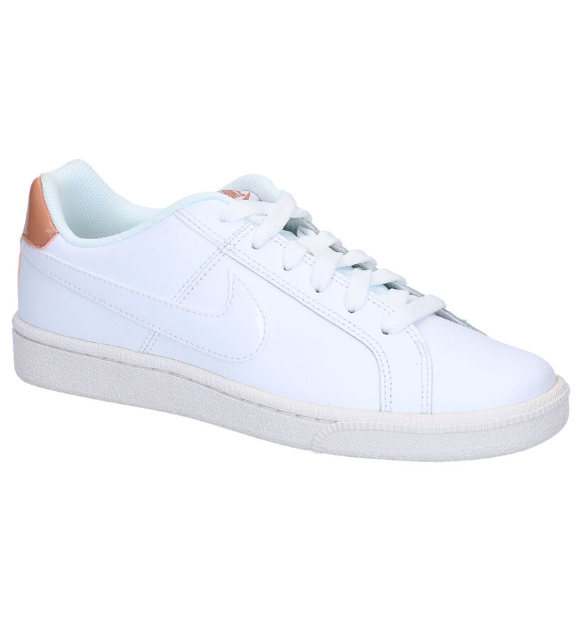 Nike Court Royale Baskets en Blanc en cuir (261698)