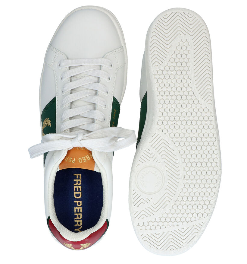 Fred Perry Witte Sneakers in leer (292418)