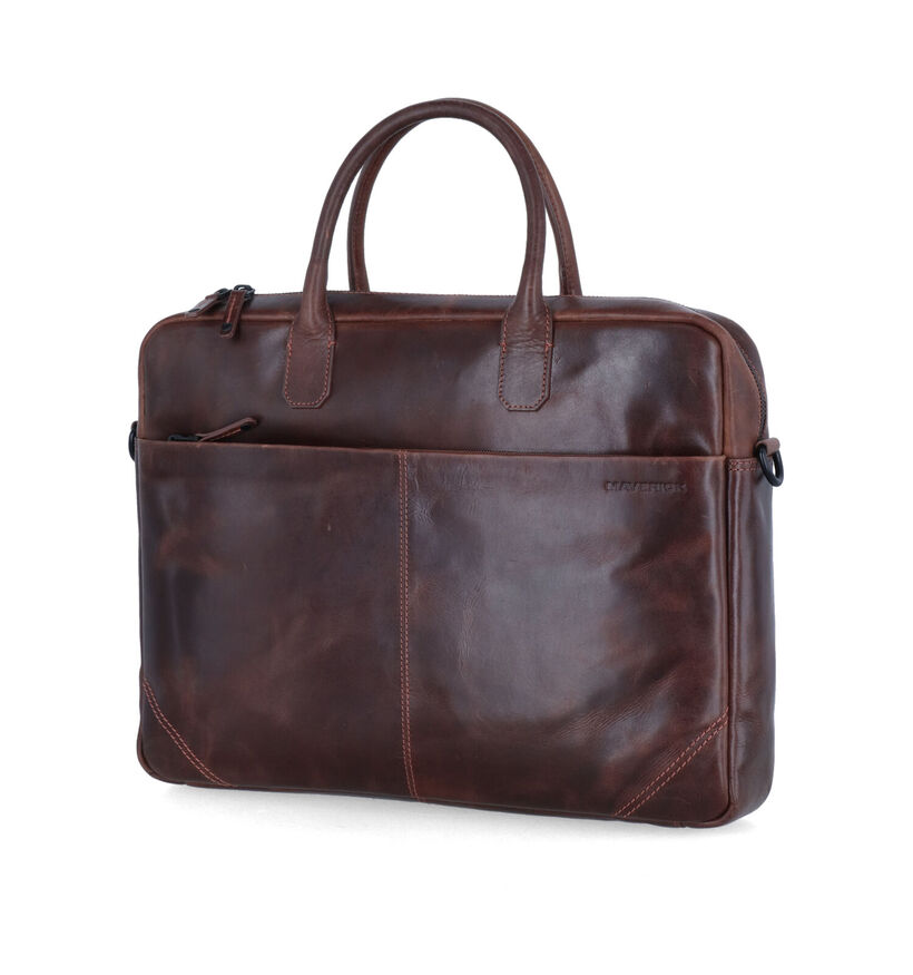 Maverick Bruine Laptoptas voor heren (358819)