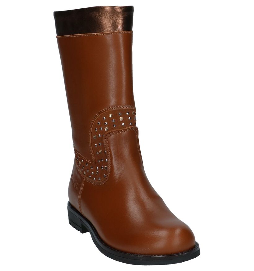 Bana & Co Bottes hautes en Cognac en cuir (230880)