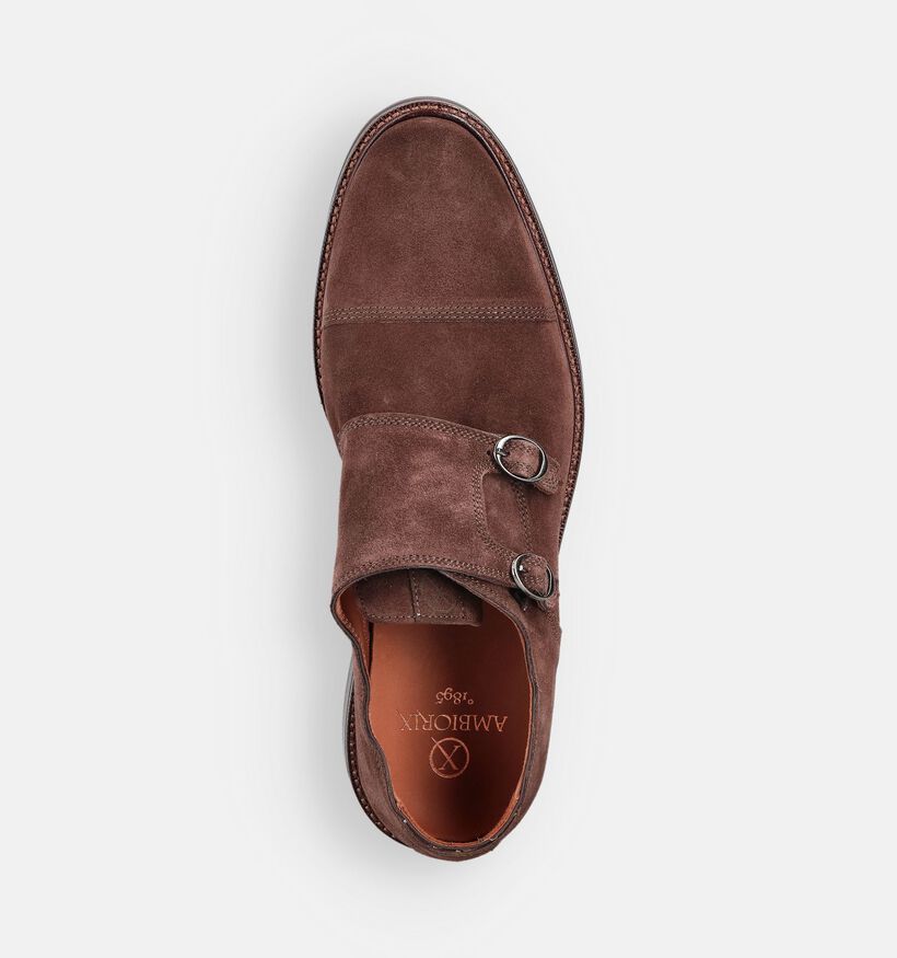 Ambiorix Padova Bruine Gespschoenen voor heren (365003) - geschikt voor steunzolen