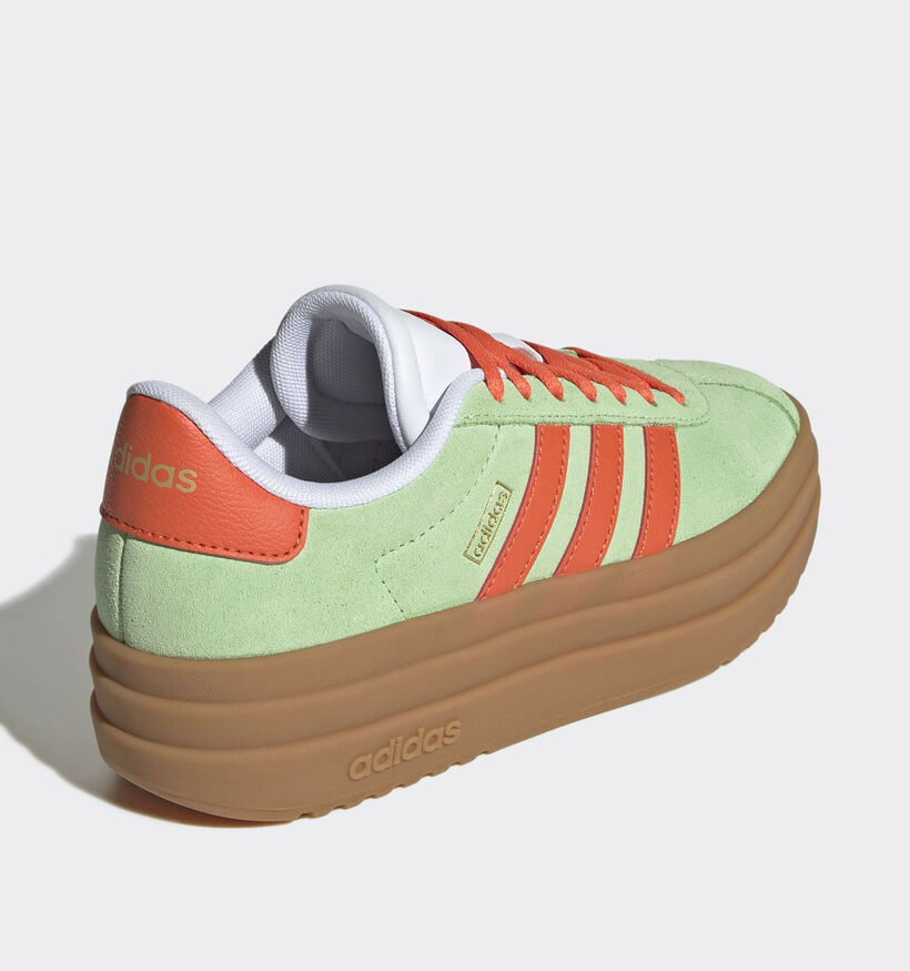 adidas VL Court Bold Gele Sneakers adidas VL Court Bold Groene/Oranje Sneakers voor meisjes (365360)
