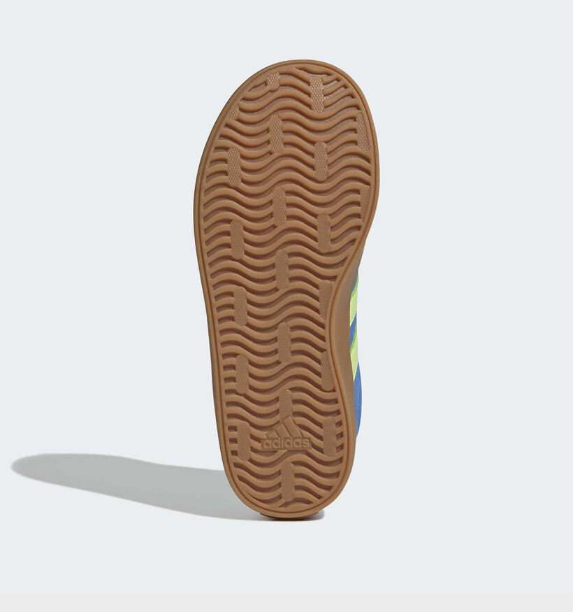 adidas VL Court 3.0 Blauwe/Groene Sneakers voor jongens (372617) - geschikt voor steunzolen