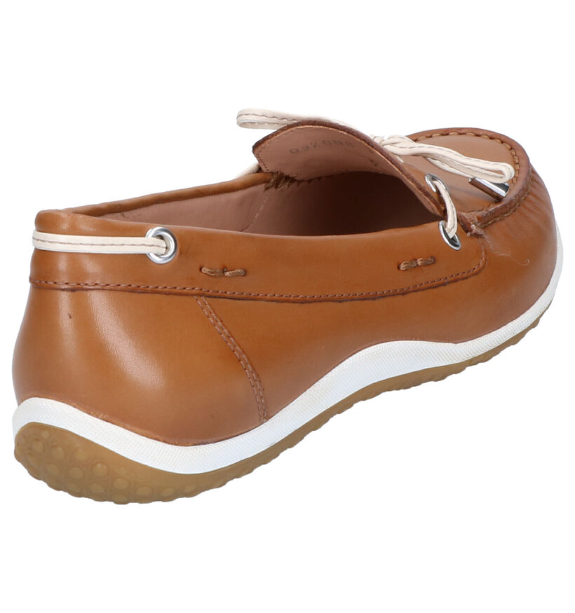 Geox Vega Moc Mocassins en Ecru pour femmes (303577)