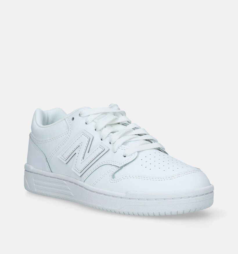 New Balance BB 480 Witte Sneakers voor dames (334560) - geschikt voor steunzolen