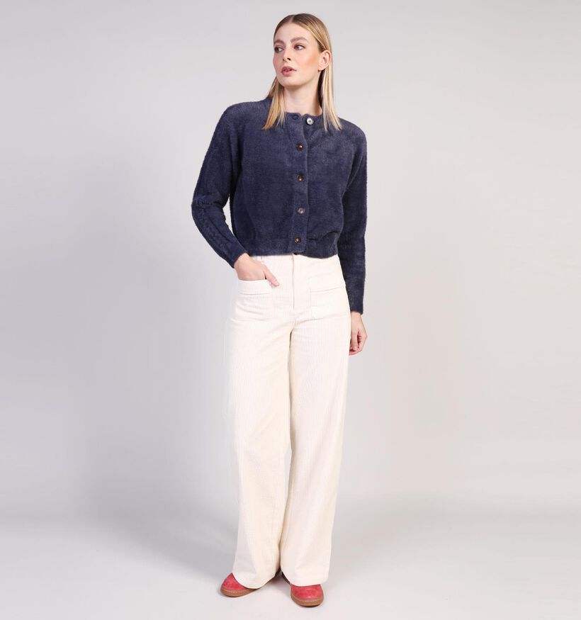 Orfeo Hippie Gilet en Bleu foncé pour femmes (364345)