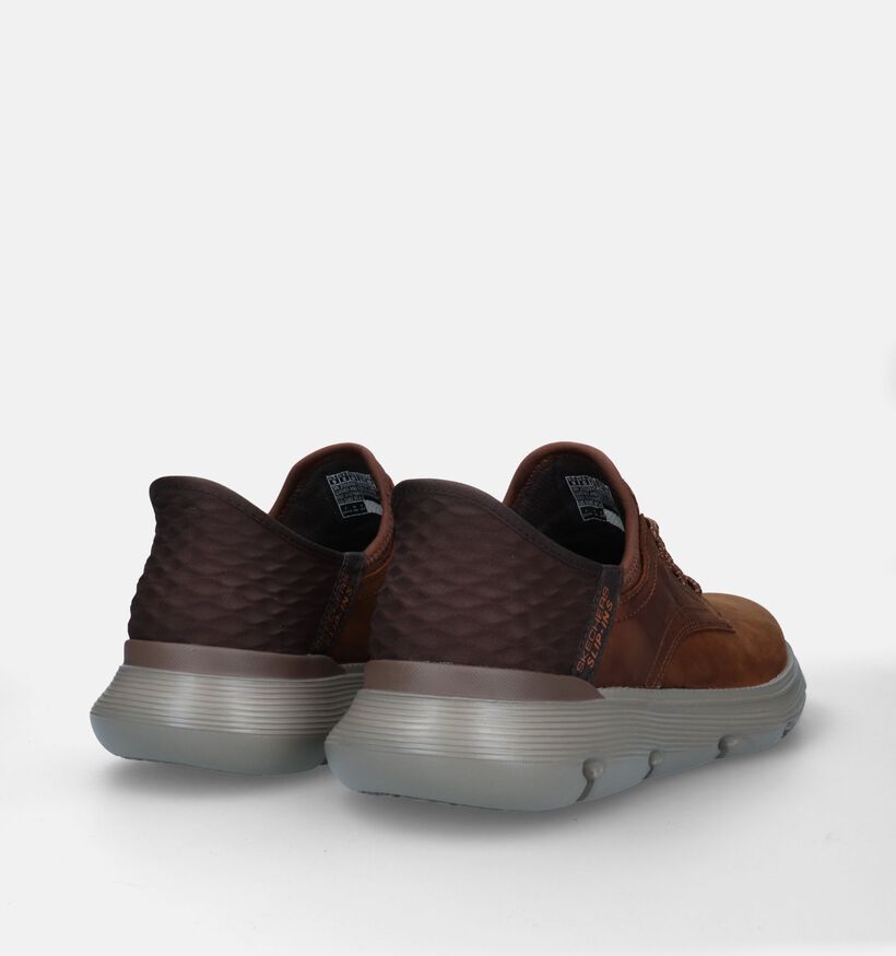 Skechers Garza Gervin Slip-ins en Cognac pour hommes (350325)