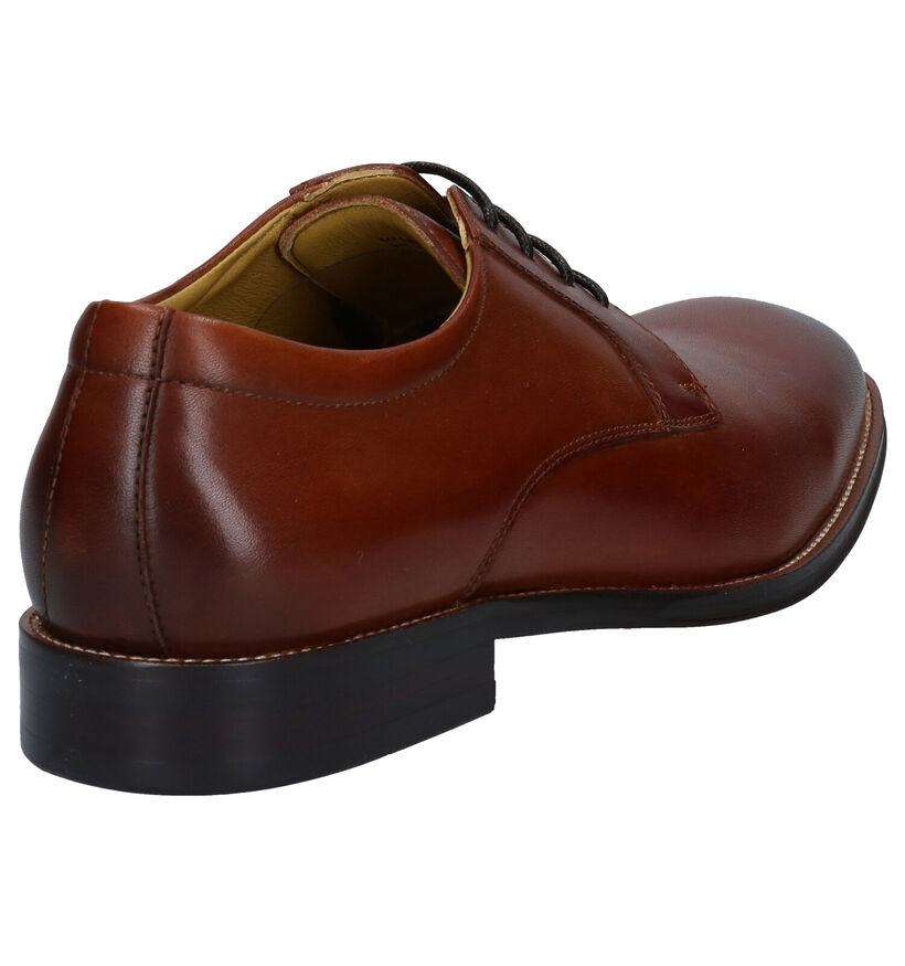 Steptronic Nigel Cognac Veterschoenen in leer (281385)