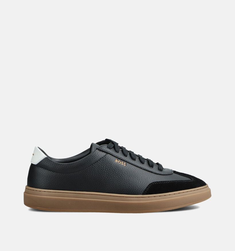BOSS Kieran Tenn Zwarte Veterschoenen voor heren (361748) - geschikt voor steunzolen
