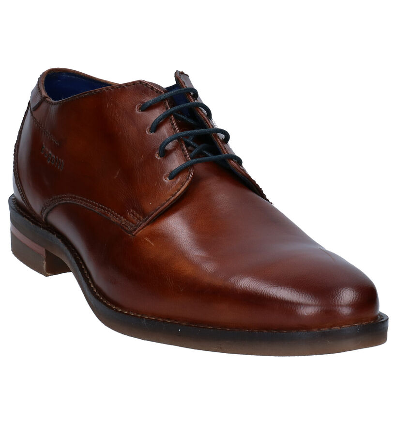 Bugatti Gagno Cognac Veterschoenen in leer (281722)