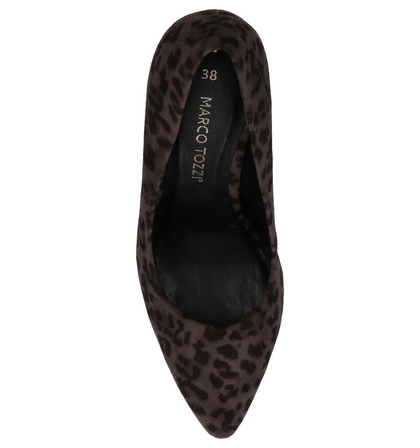 Marco Tozzi Talons hauts en Gris foncé en textile (234253)