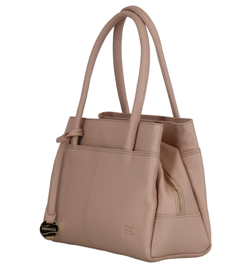 Crinkles Lila Handtas in leer (295303)