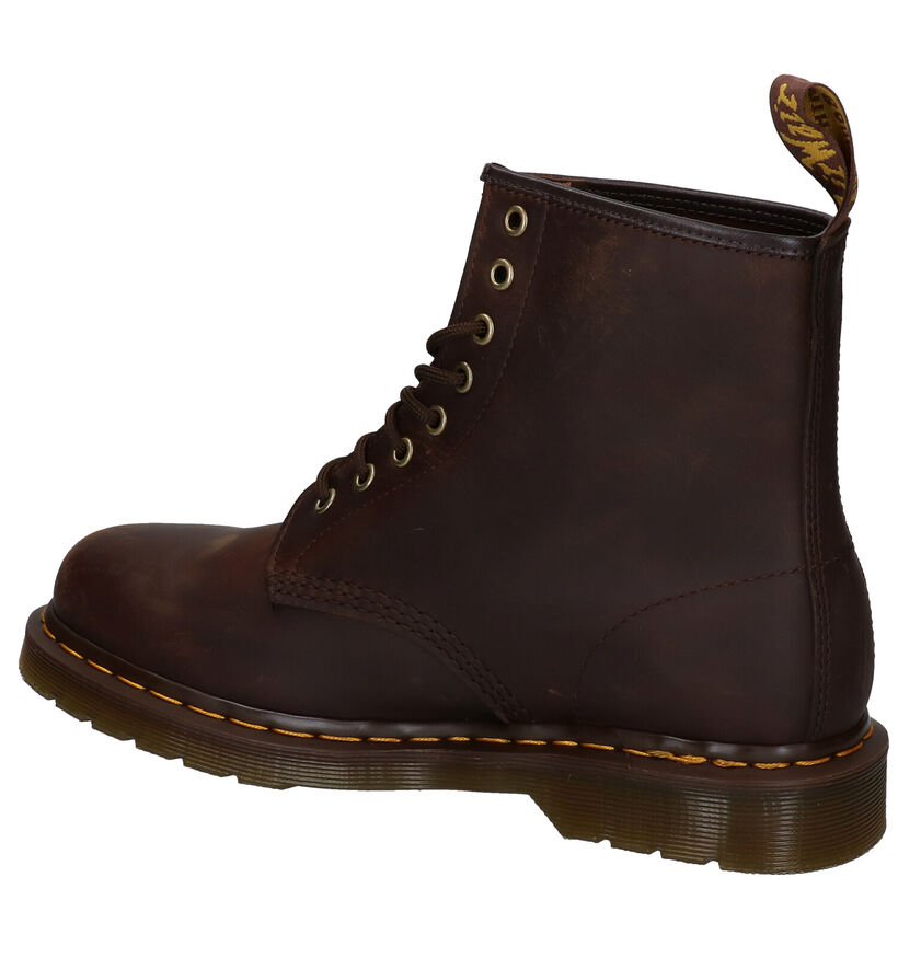 Dr. Martens Boots à lacets en Brun foncé en cuir (292455)