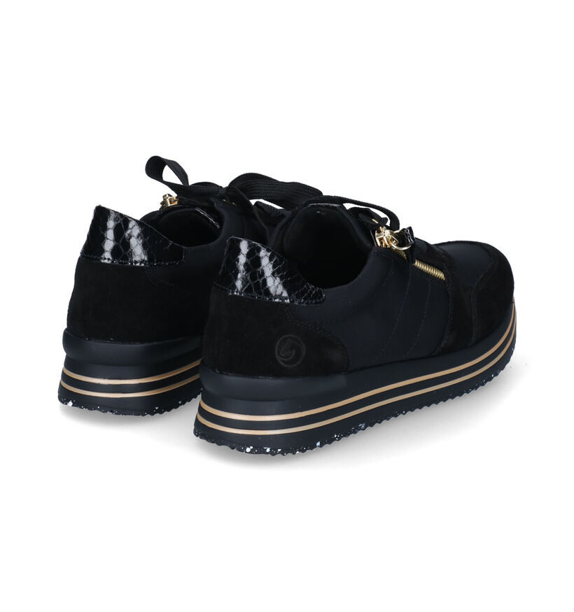 Remonte Zwarte sneakers in nubuck (312329)