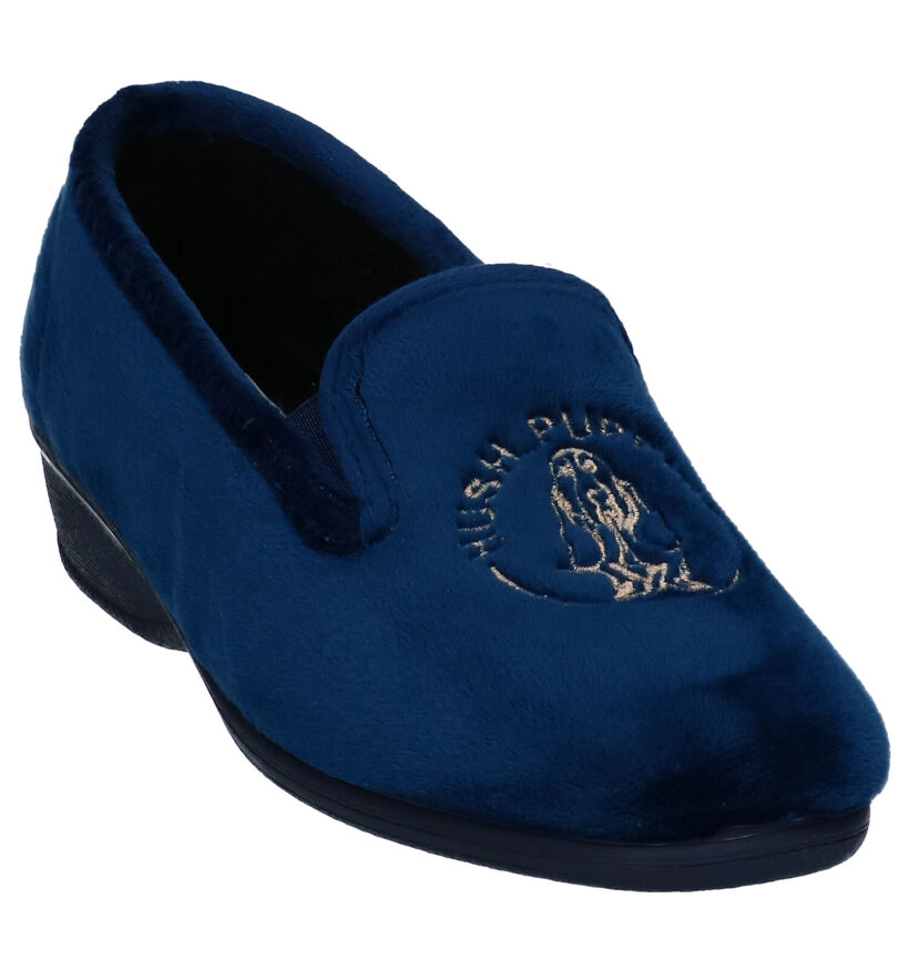 Hush Puppies Dashio Blauwe Pantoffels in stof (292702)