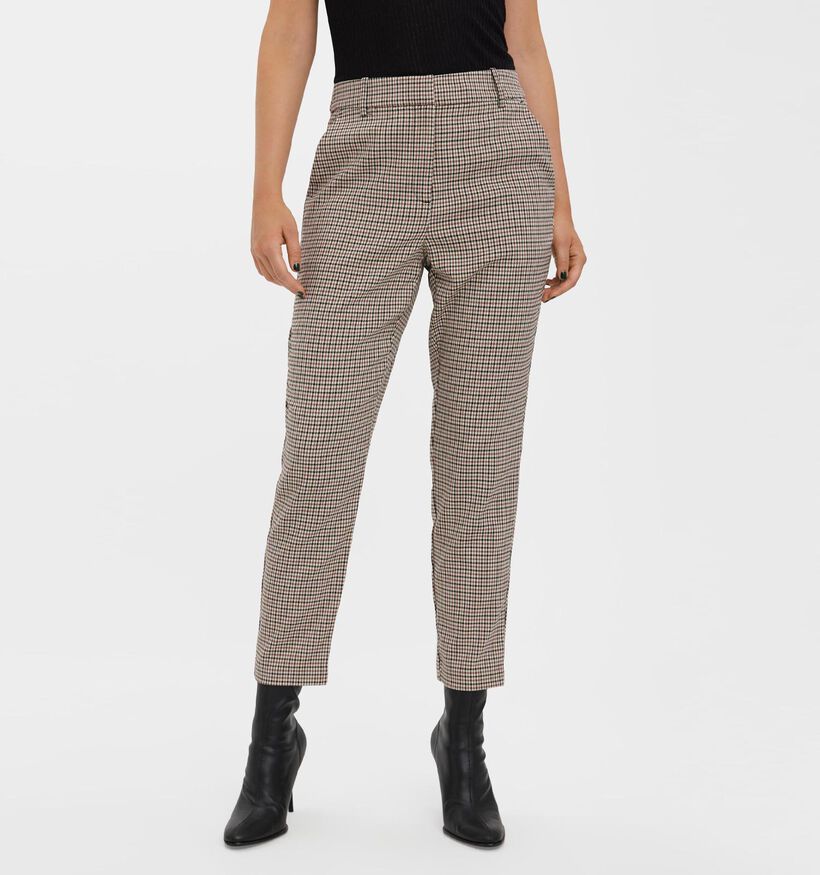 Vero Moda Clara Pantalon Habillées en Brun - L 32 (318451)