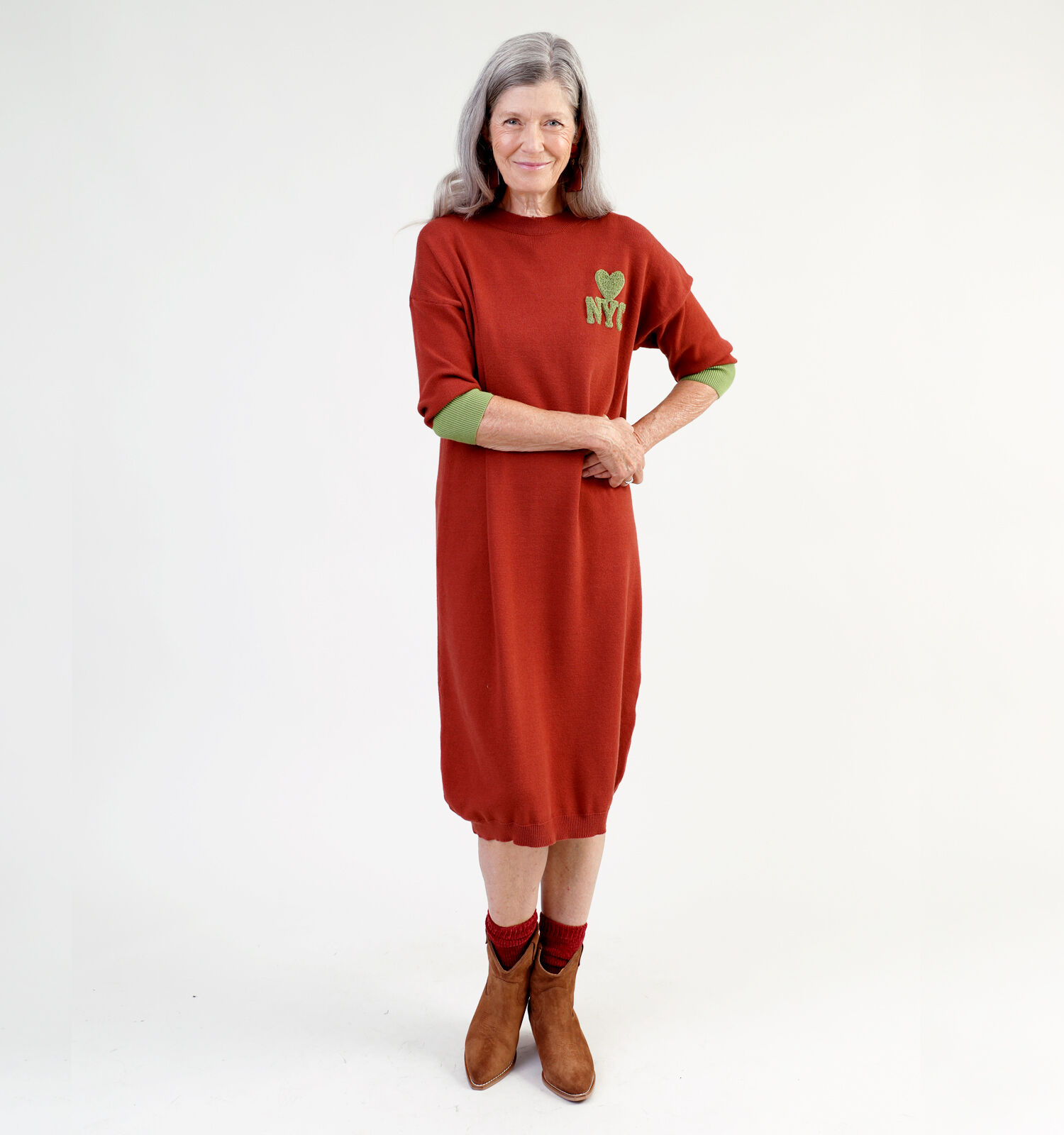 Dolce C. Oranje Trui Jurk Dames Kleedjes Online op TORFS.BE