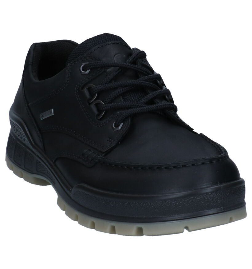 Ecco Track 25 Zwarte Veterschoenen in leer (295665)