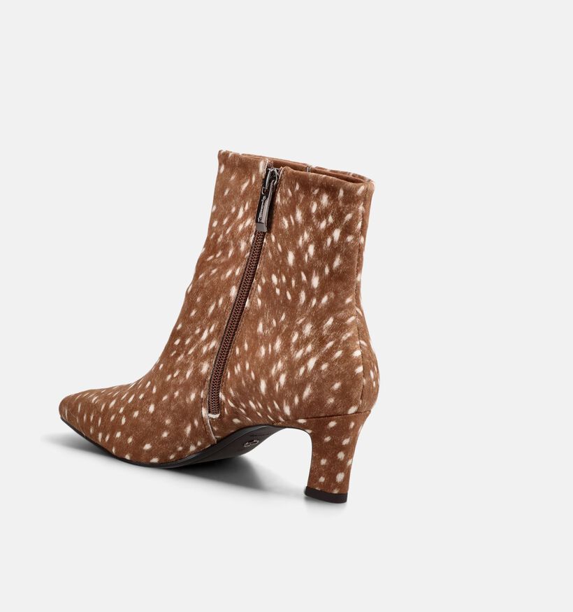 Tamaris Brown Bambi Lichtbruine Enkellaarzen voor dames (380798)