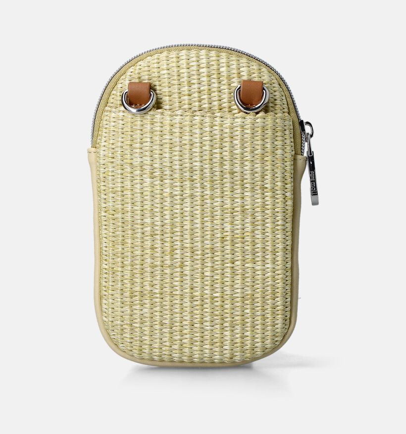 Pepe Moll Rafia Geel Telefoontasje voor dames (359009)