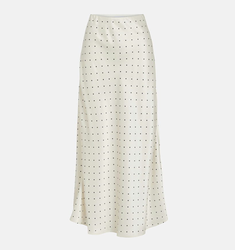 Vila Fadia Jupe longue Polkadots en Blanc pour femmes (374297)